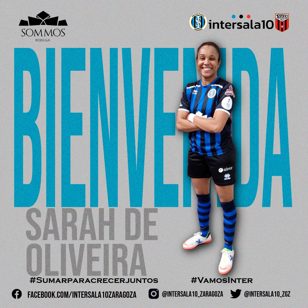 Sarah de Oliveira, tercer fichaje de InterSala10 Zaragoza